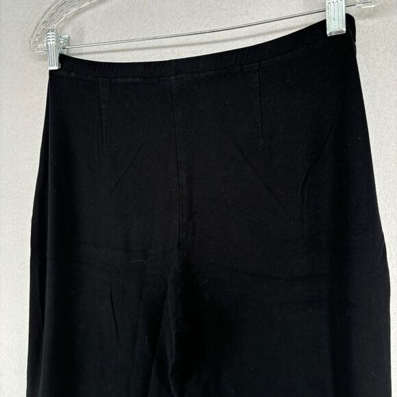 EILEEN FISHER Pants XS Washable Stretch Crepe Straight Leg Trouser Black USA - Picture 6 of 14